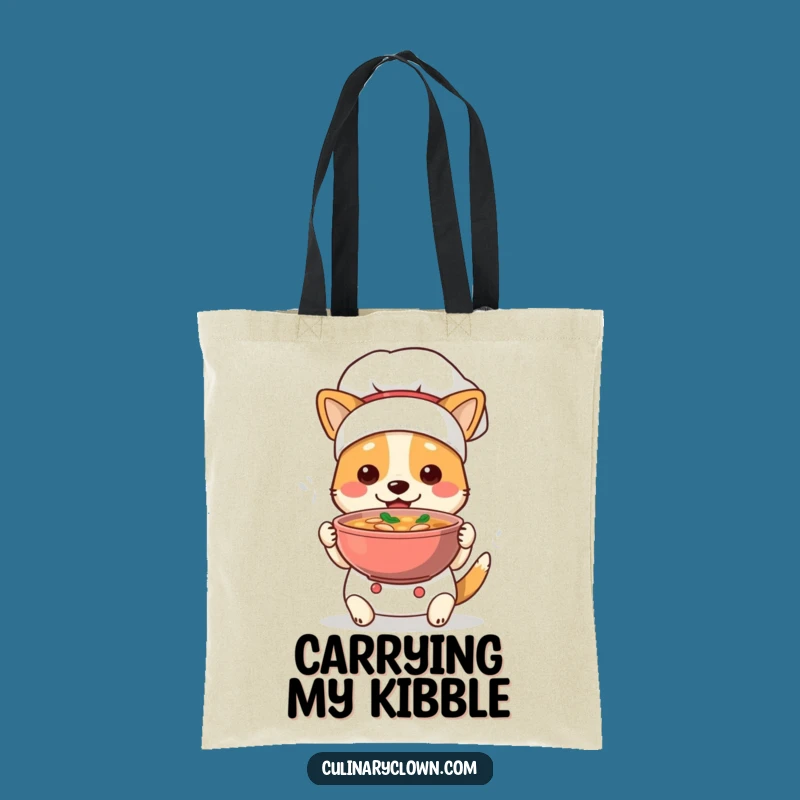 Funny Dog Chef Tote Bag: Carry Your Goods with This Cute Culinary Canine, Perfect Funny Gift!