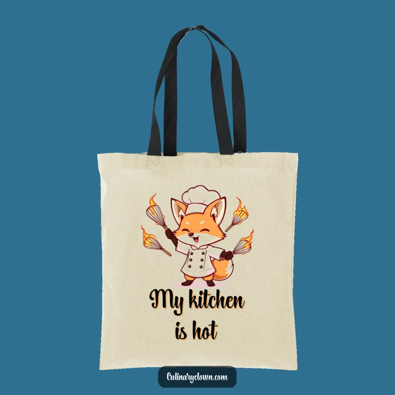 Funny Fox Chef Tote Bag - Carry Your Culinary Firepower