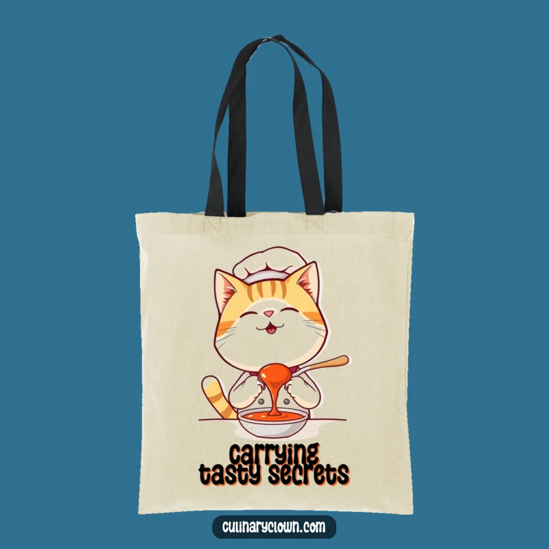 Funny Kawaii Cat Chef Tote Bag - Gourmet Carryall for Foodie Felines