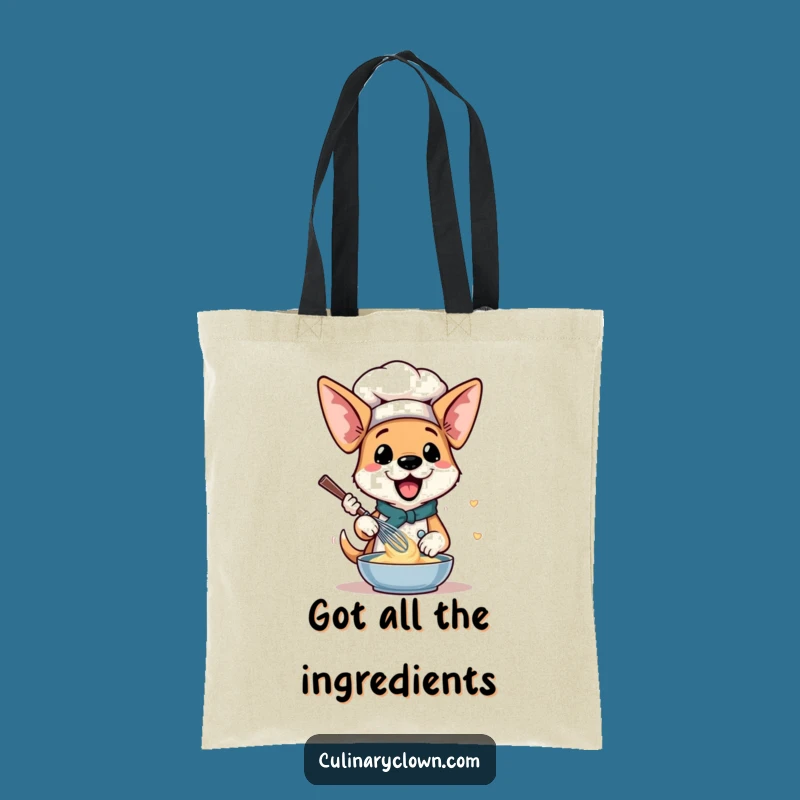 Funny Dog Chef Tote Bag: Hilarious Pup Baking Carry-All for Essentials