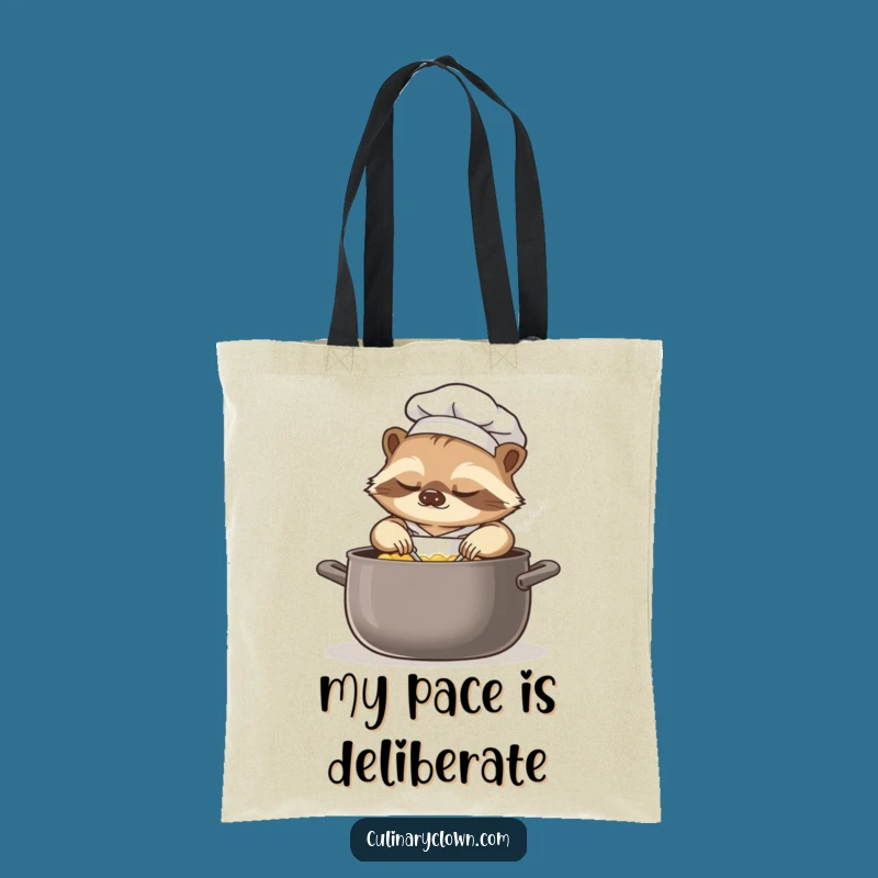 Funny Sloth Chef Tote Bag: Carry Your Slow Pace, Great Gift