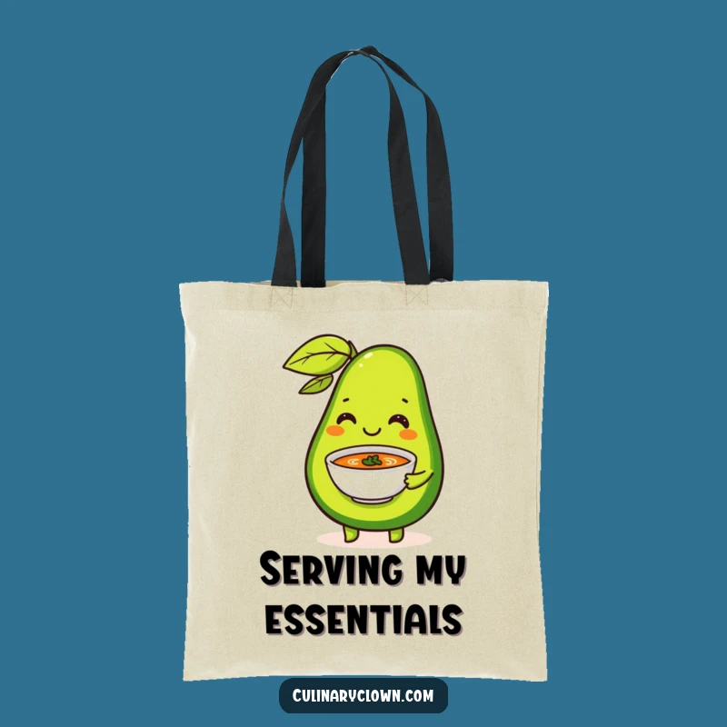 Funny Avocado Soup Tote Bag: Carry Your Healthy Essentials with Flair